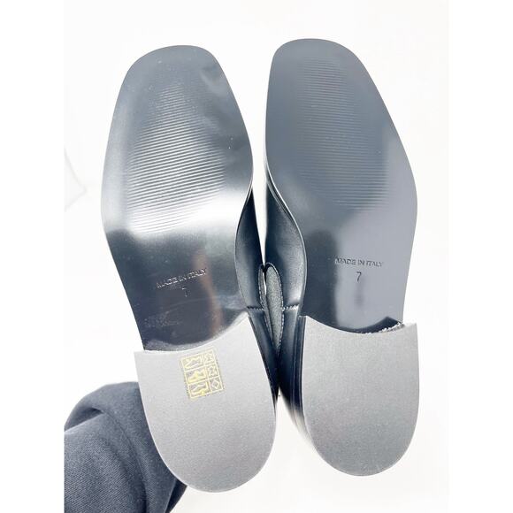 EVERLANE Italian Leather Square Toe Chelsea Boots Black SZ 7 READ - Picture 7 of 16